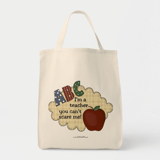 Bolsa Tote Eu sou um professor… que você não pode susto mim (Frente)
