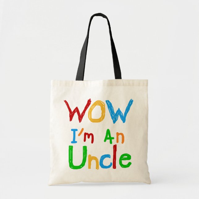 Bolsa Tote Eu sou um tio T-shirts e GIfts (Frente)