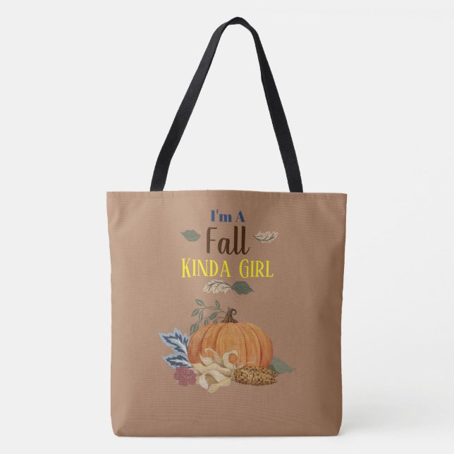 Bolsa Tote Eu Sou uma Garota do Outono (Frente)