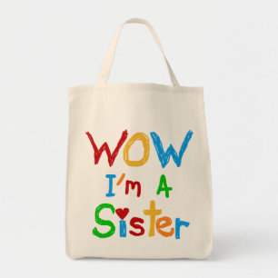 Bolsa Tote Eu sou uma Irmã T-shirts e GIfts