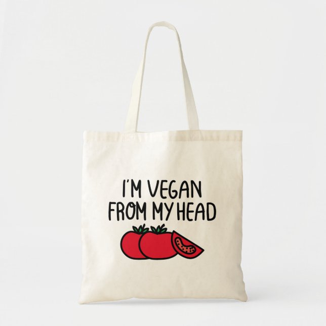 Bolsa Tote Eu sou Vegan (Frente)