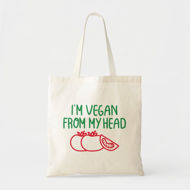 Bolsa Tote Eu sou Vegan (Frente)