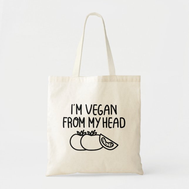 Bolsa Tote Eu sou Vegan (Frente)