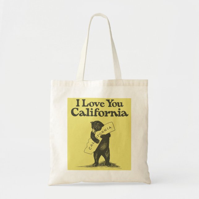Bolsa Tote Eu te amo Califórnia (Frente)