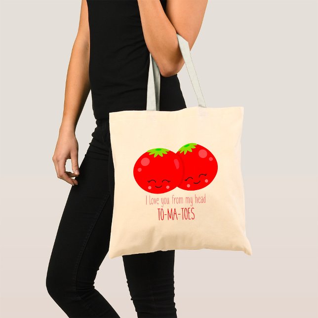 Bolsa Tote Eu Te Amo De Meus Tomates De Cabeça (Criador carregado)