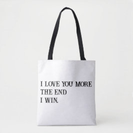 Bolsa Tote Eu te amo mais