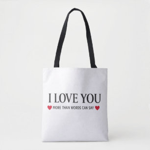Bolsa Tote Eu Te Amo Mais Do Que As Palavras Podem Dizer