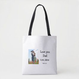 Bolsa Tote Eu te amo pai dia de os pais elegante adicionar te