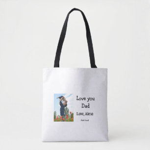 Bolsa Tote Eu te amo pai dia de os pais elegante adicionar te