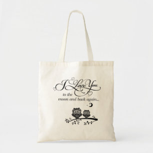 Bolsa Tote Eu te amo para moon outra vez & suportar…