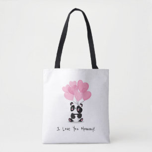 Bolsa Tote Eu te amo sacola do dia das mães   das mamães
