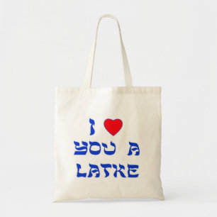 Bolsa Tote Eu te amo um Latke