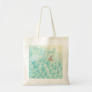 Bolsa Tote Eu te amo veleiro
