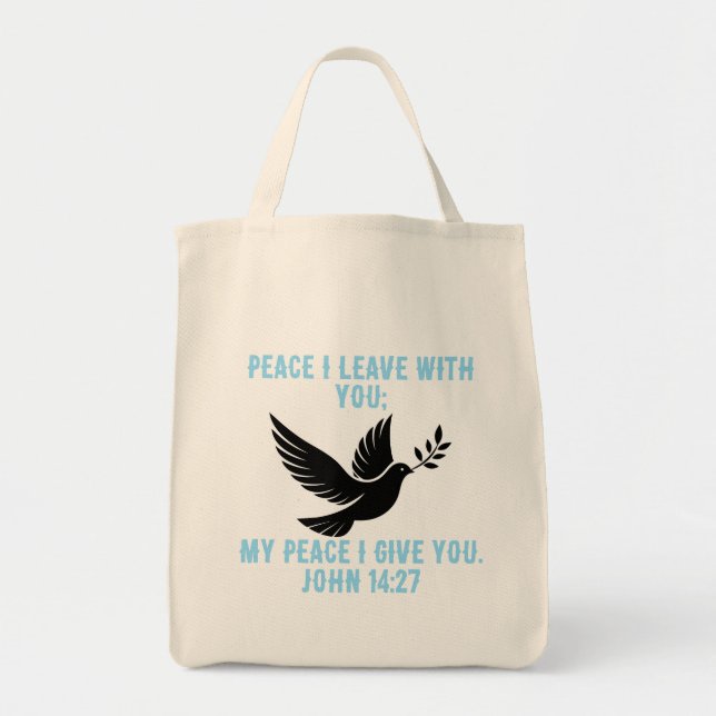 Bolsa Tote Eu te dou minha paz (Frente)