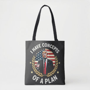 Bolsa Tote Eu tenho conceitos de um plano que trava a eleição