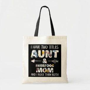 Bolsa Tote Eu Tenho Dois Títulos Tia E Ovina, Mamãe Cachorr