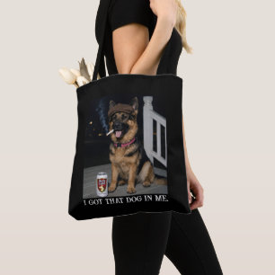 Bolsa Tote Eu Tenho Esse Cachorro Em Mim, Meme Engraçado do P