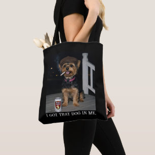 Bolsa Tote Eu Tenho Esse Cachorro Em Mim, Personalidade Engra
