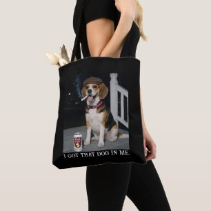 Bolsa Tote Eu Tenho Esse Cachorro Em Mim, Personalidade Engra