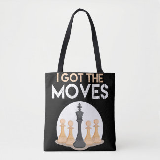 Bolsa Tote eu tenho jogadas jogadores de xadrez amantes de xa