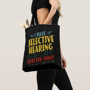 Bolsa Tote Eu Tenho Piada Antisocial Engraçada Na Audição Sel