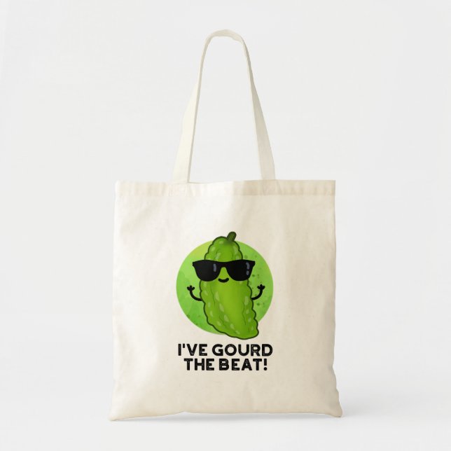Bolsa Tote Eu torci o Beat Engraçado Veggie Pun (Frente)