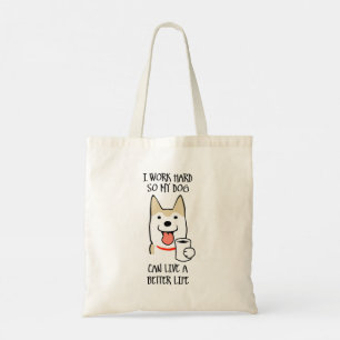 Bolsa Tote Eu trabalho duro