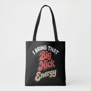 Bolsa Tote Eu Trago Aquela Energia do Grande Nick Santa Xmas