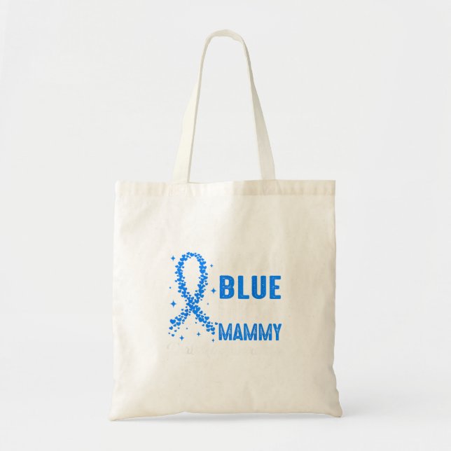 Bolsa Tote Eu Uso Azul Para a Conscientização do Diabetes da  (Frente)