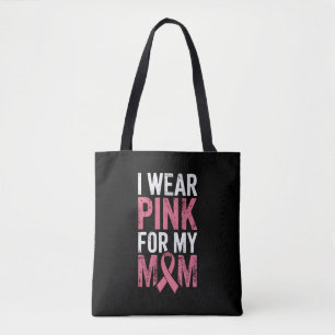 Bolsa Tote Eu Uso Rosa Para a Conscientização do Câncer de Ma