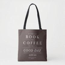 Eu vejo um café de livro no bom dia