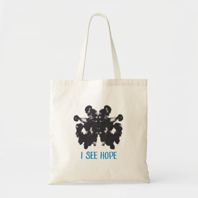 Bolsa Tote Eu ver a sacola da esperança (Frente)