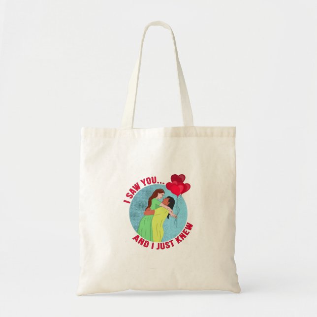 Bolsa Tote Eu Vi-te... E Eu Só Sabia. (Frente)