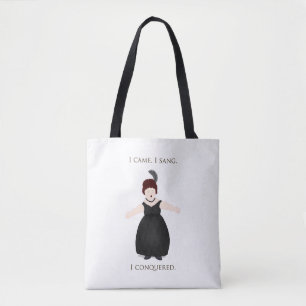Bolsa Tote "Eu Vim, Cantava, Conquistava"