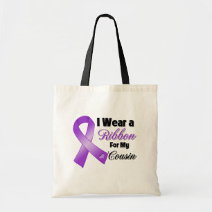 Bolsa Tote Eu visto o roxo para meu primo