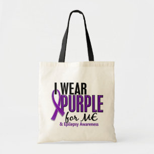 Bolsa Tote Eu visto o roxo para MIM a epilepsia 10