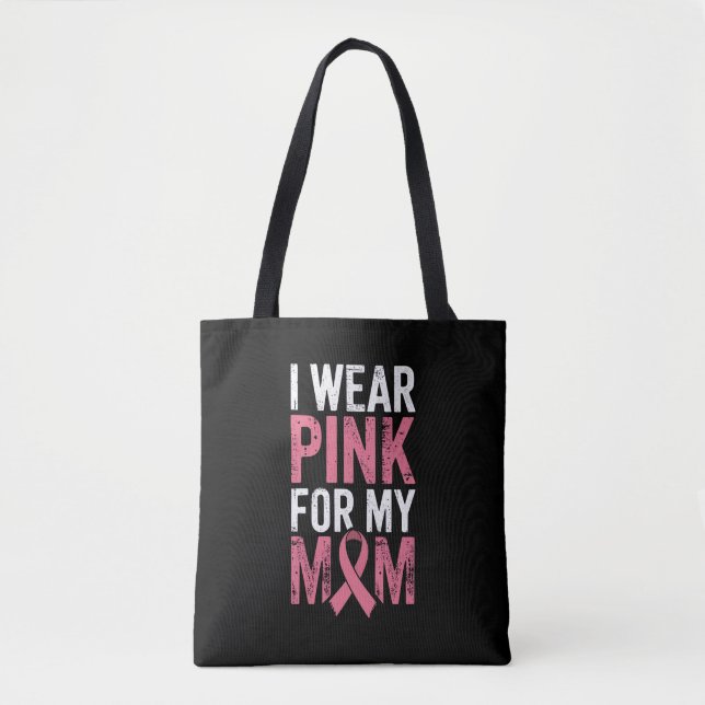 Bolsa Tote Eu Visto Rosa Para A Consciência Do Cancer Da Minh (Frente)