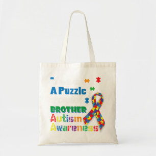 Bolsa Tote Eu Visto Um Quebra-cabeça Para Meu Irmão Autismo