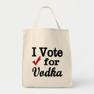 Bolsa Tote Eu voto em Vodka