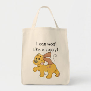Bolsa Tote Eu Woof gosto do camiseta e dos presentes de um fi