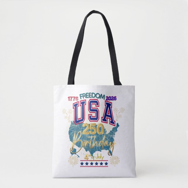 BOLSA TOTE EUA 250 ANOS DE LIBERDADE (Frente)