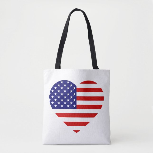 Bolsa Tote EUA Heartflag (Frente)