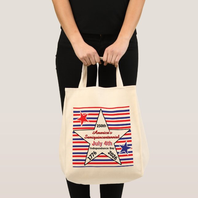 Bolsa Tote EUA Semiquincentenário de 4 de julho (Frente (produto))