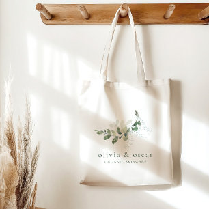 Bolsa Tote Eucalipto Botânico Moderno Negócios Minimalista