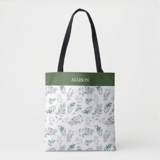 Bolsa Tote Eucalipto Verde Moderno Personalizado