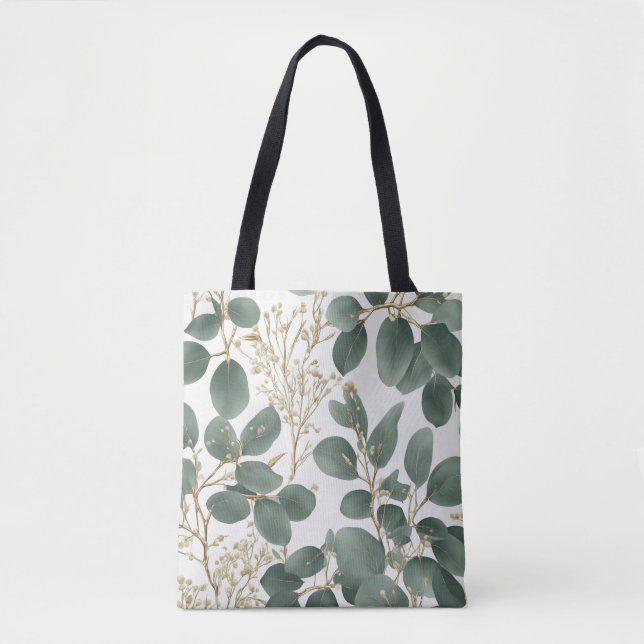 Bolsa Tote Eucalyptus deixa padrão (Frente)