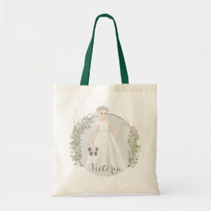 Bolsa Tote Eucalyptus Flower Girl Name