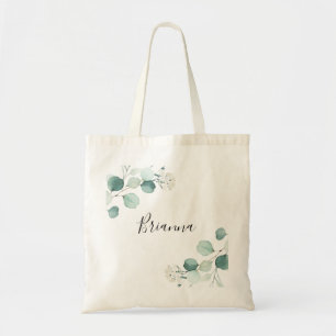 Bolsa Tote Eucalyptus Foliage - Branca