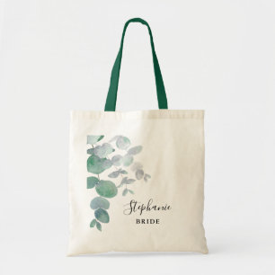 Bolsa Tote Eucalyptus Greenery Bride Personalizado Tote Bag