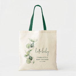 Bolsa Tote Eucalyptus Greenery Chá de fraldas Botânico Swag